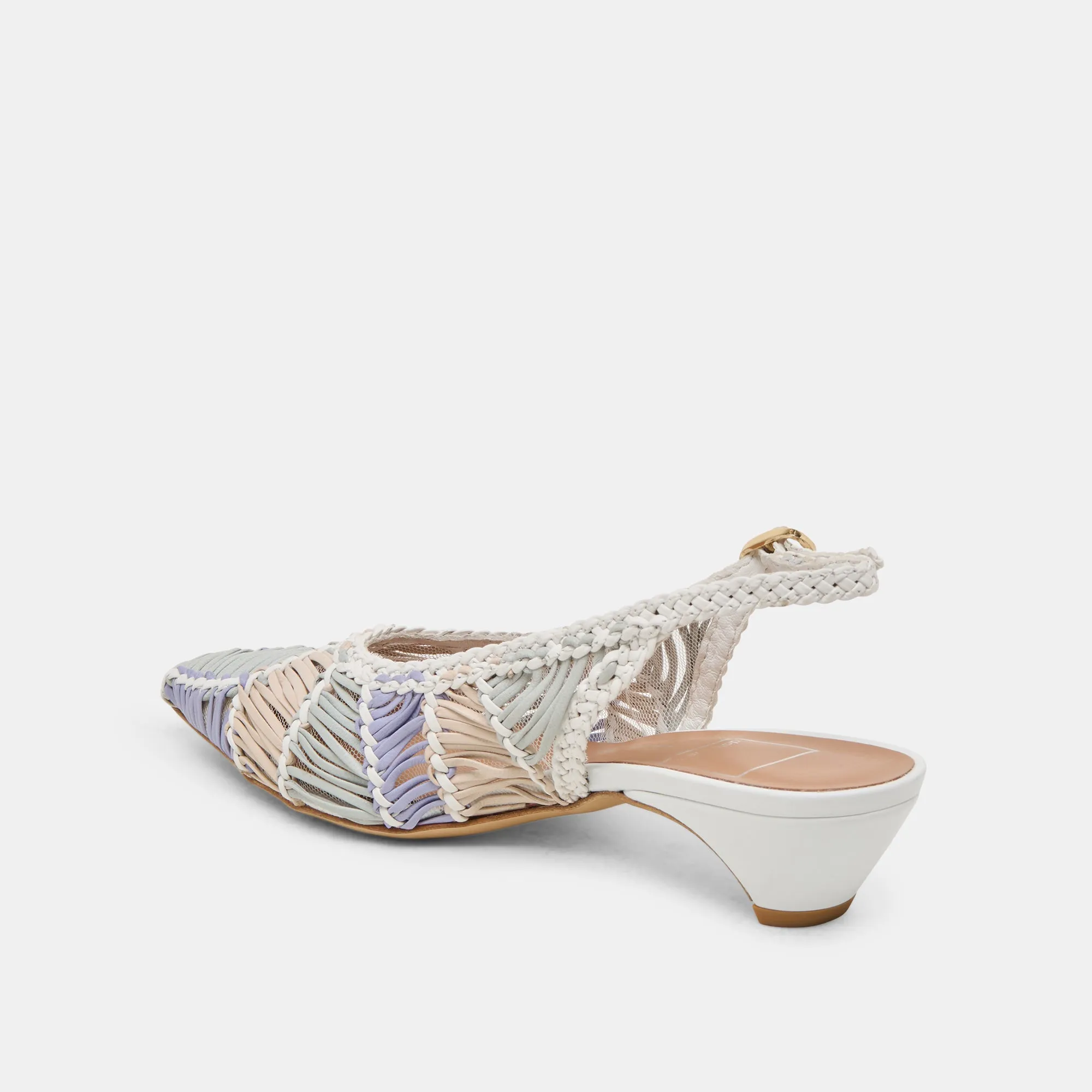 DAFNEY HEELS WHITE MULTI WOVEN LEATHER sold by Dolce Vita product image thumbnail 5