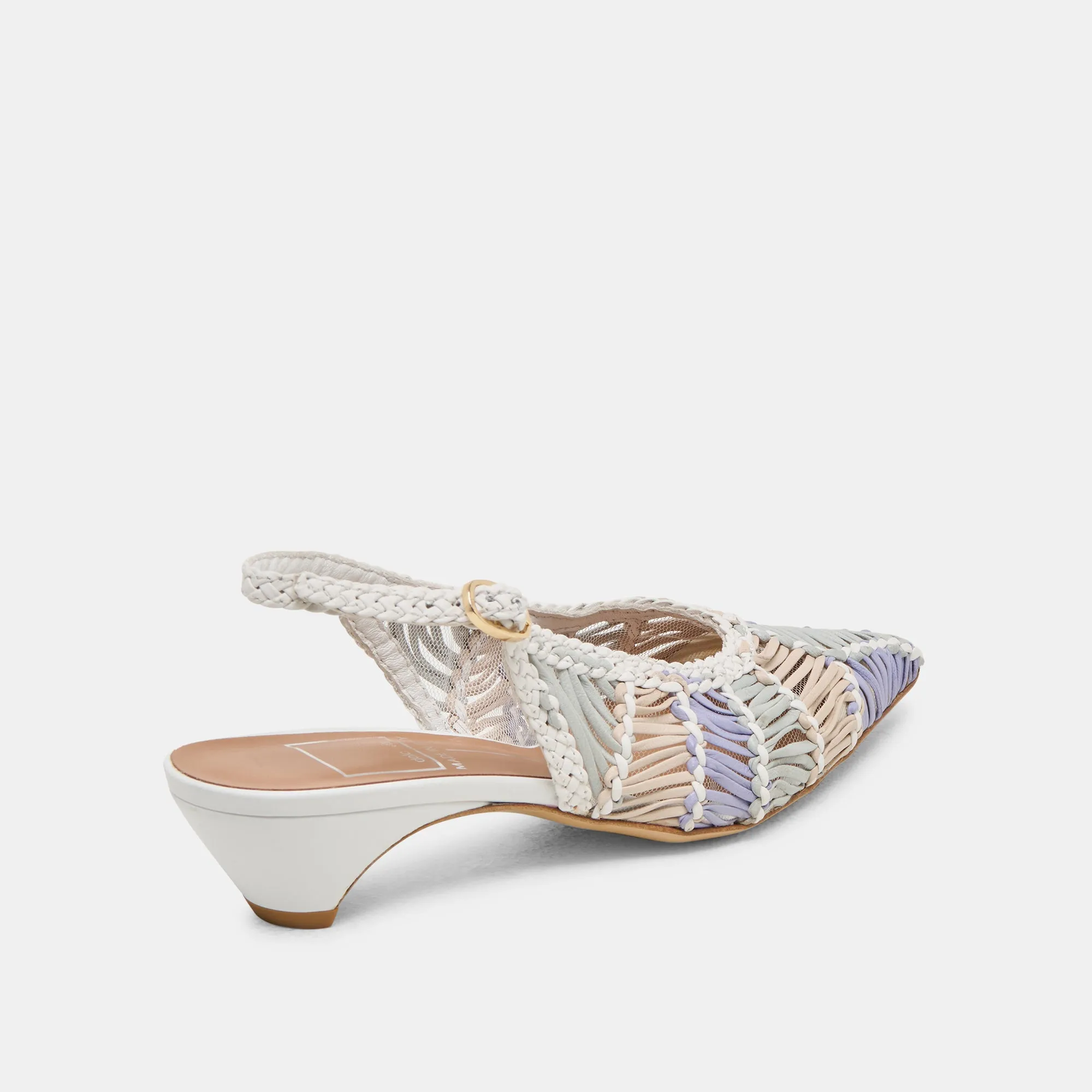 DAFNEY HEELS WHITE MULTI WOVEN LEATHER sold by Dolce Vita product image thumbnail 3
