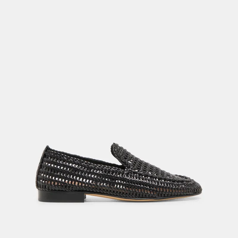 ARMOND FLATS BLACK WOVEN LEATHER sold by Dolce Vita