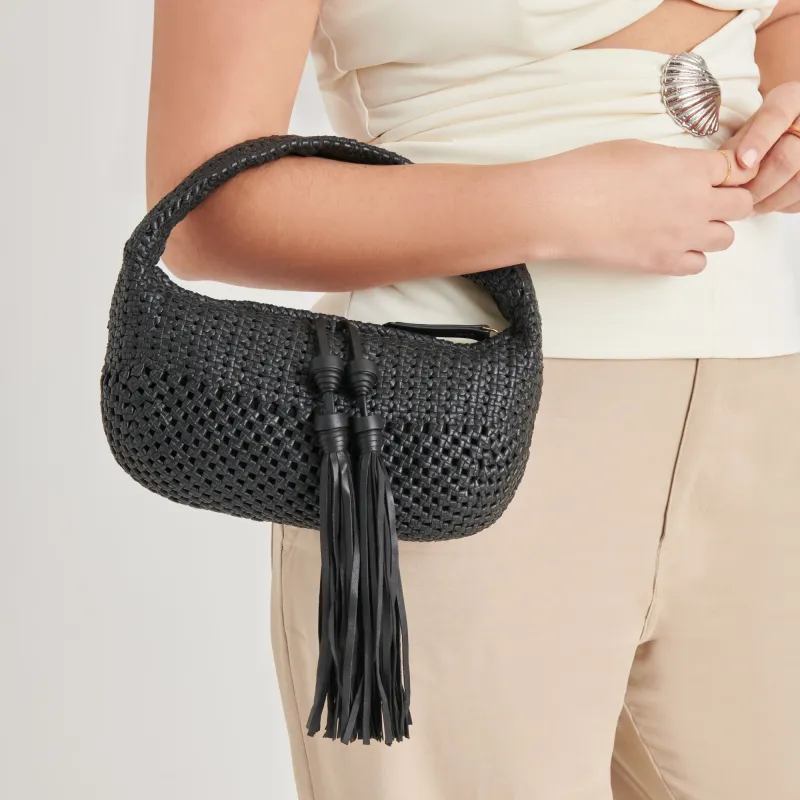 ZENIA HANDBAG BLACK LEATHER sold by Dolce Vita