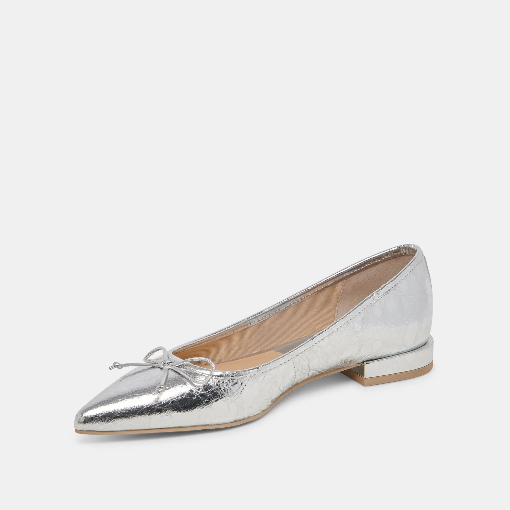 PALANI BALLET FLATS SILVER DISTRESSED LEATHER - re:vita sold by Dolce Vita product image thumbnail 4