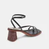 BANITA WIDE SANDALS BLACK LEATHER - re:vita sold by Dolce Vita
