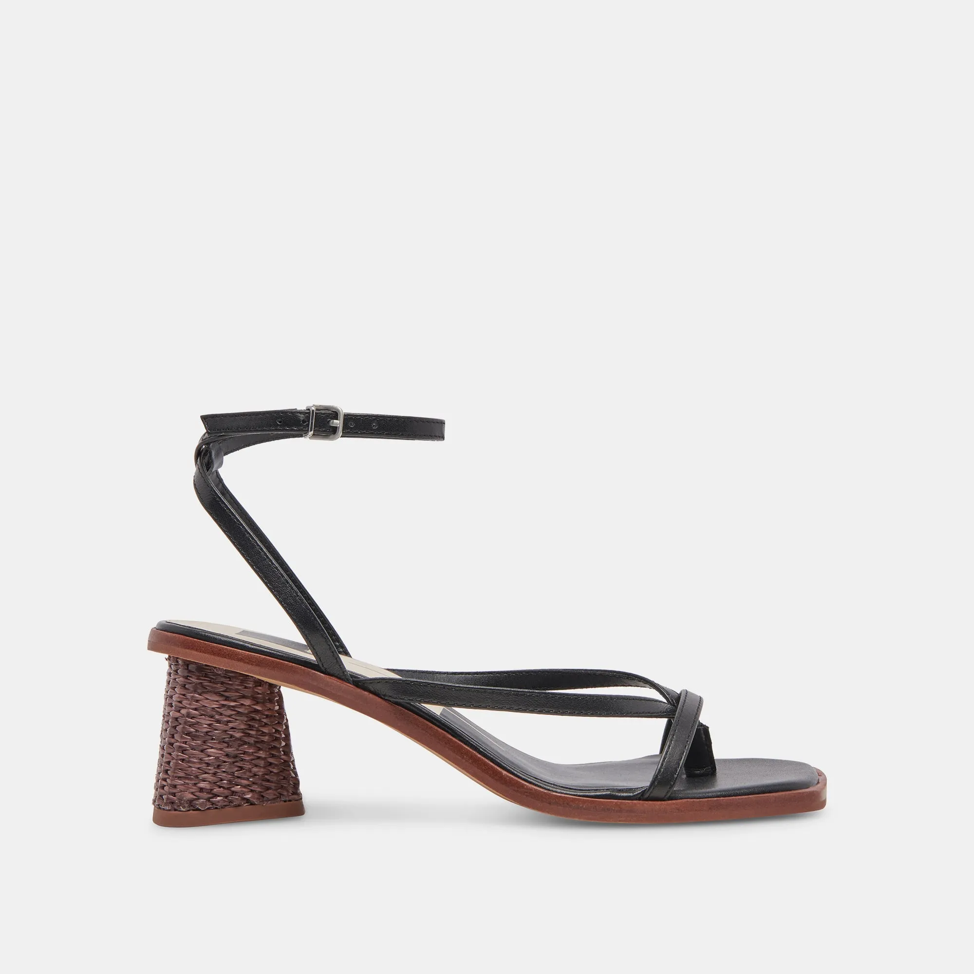 BANITA WIDE SANDALS BLACK LEATHER - re:vita sold by Dolce Vita
