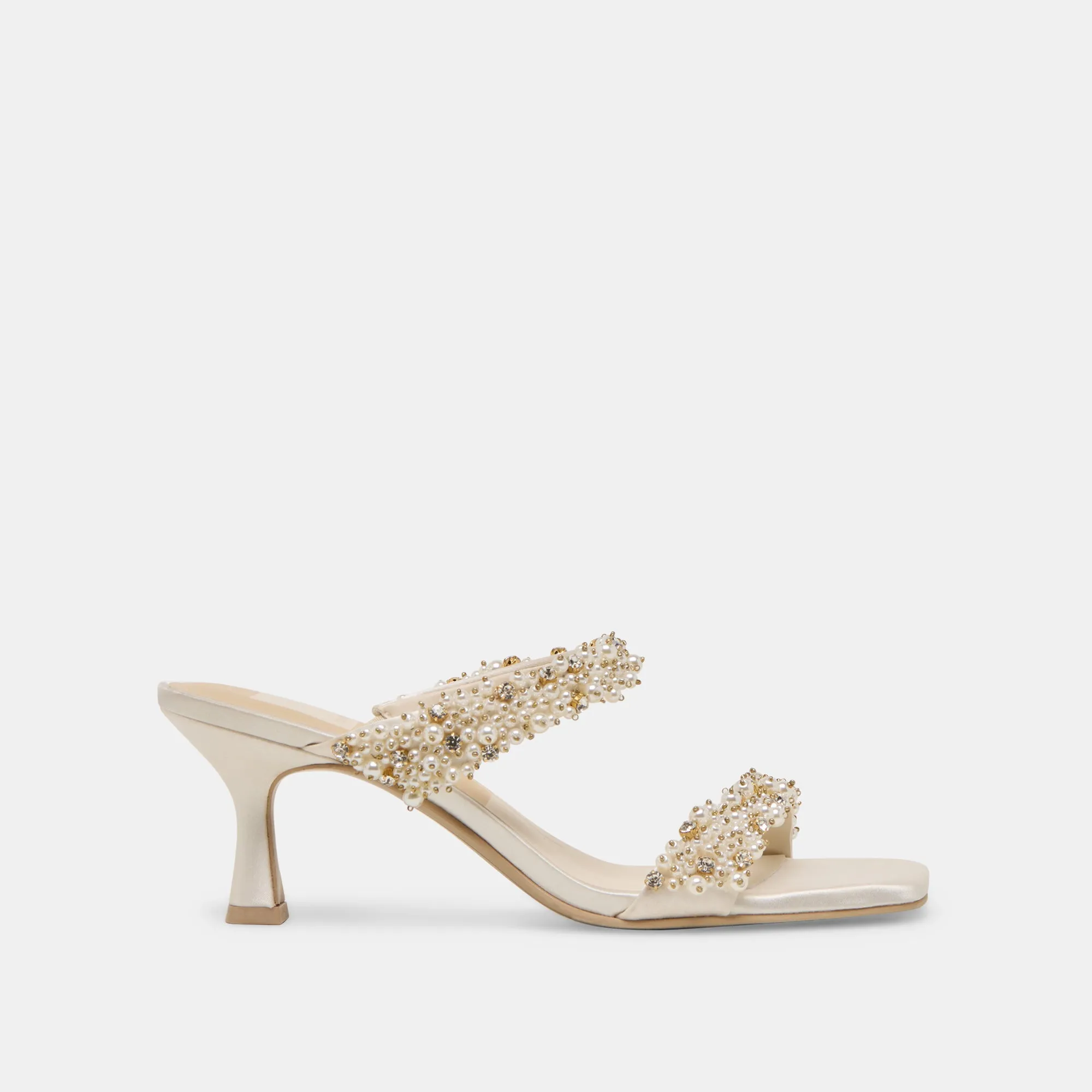 GENORA RHINESTONE HEELS IVORY RHINESTONE sold by Dolce Vita