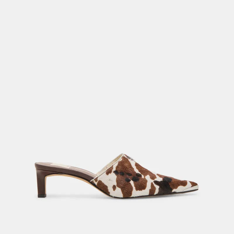 LEXY HEELS COCOA TAURUS CALF HAIR sold by Dolce Vita