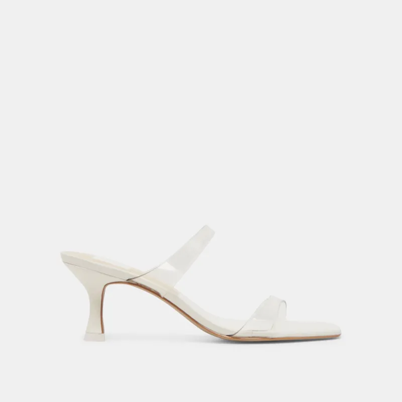 GENORA WIDE HEELS CRYSTAL VINYL sold by Dolce Vita