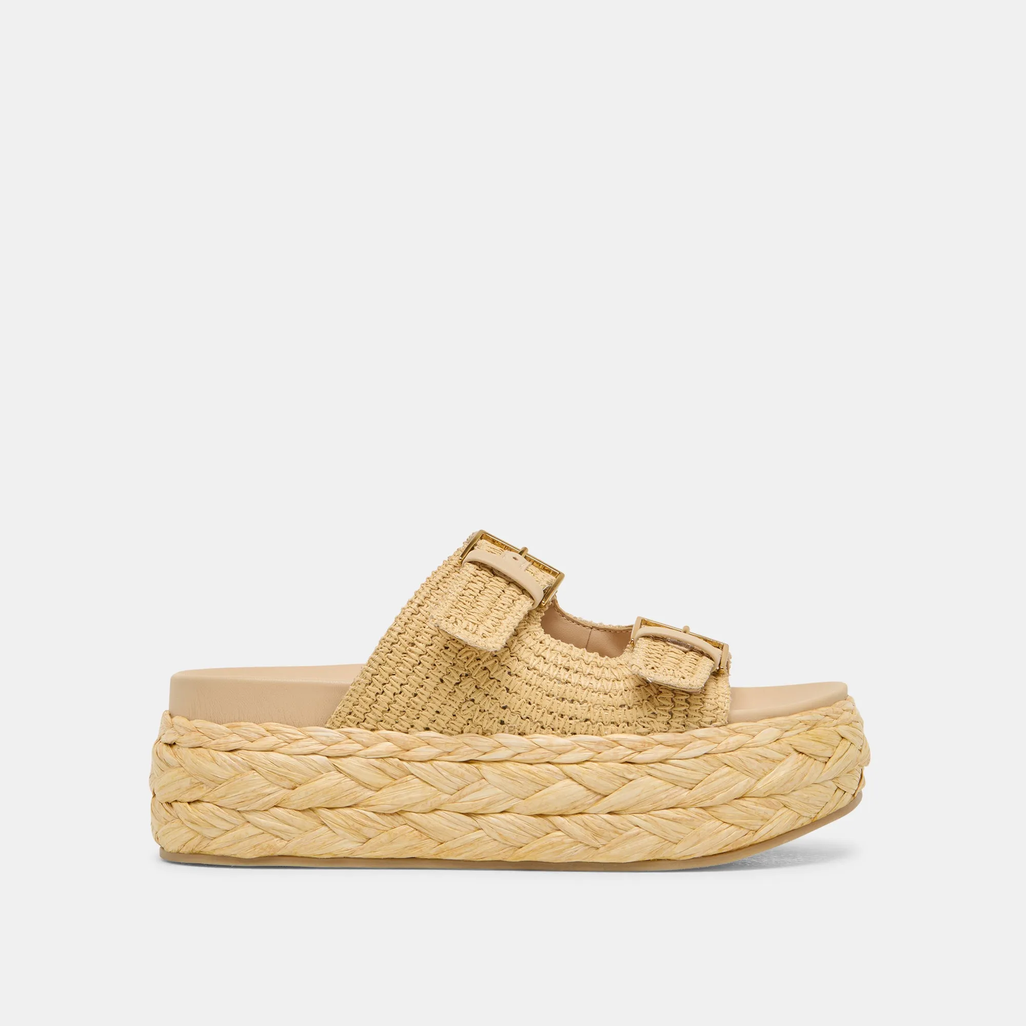 FALYN SANDALS LT NATURAL WOVEN RAFFIA sold by Dolce Vita