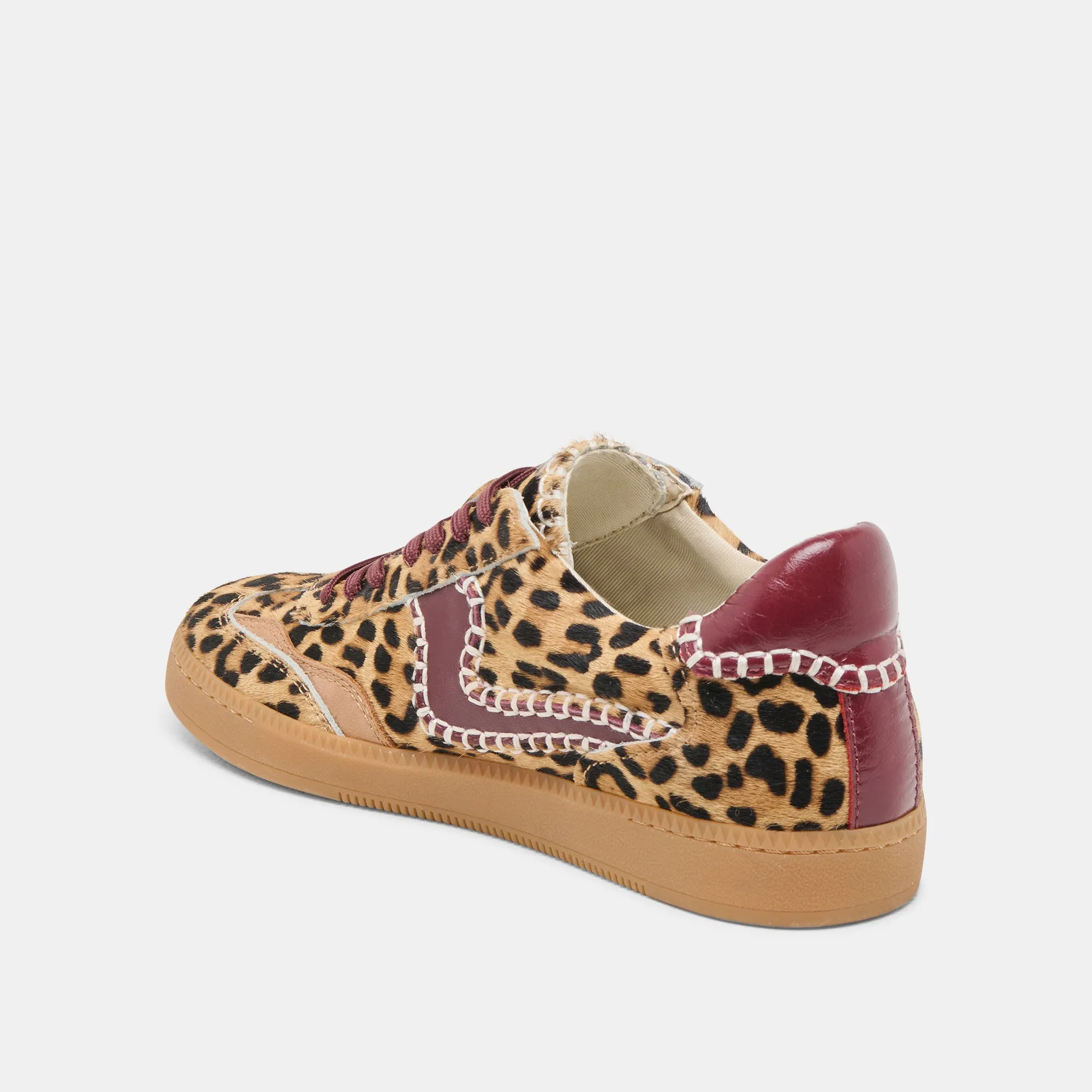 NOTICE STITCH SNEAKERS BURGUNDY LEOPARD CALF HAIR sold by Dolce Vita product image thumbnail 5