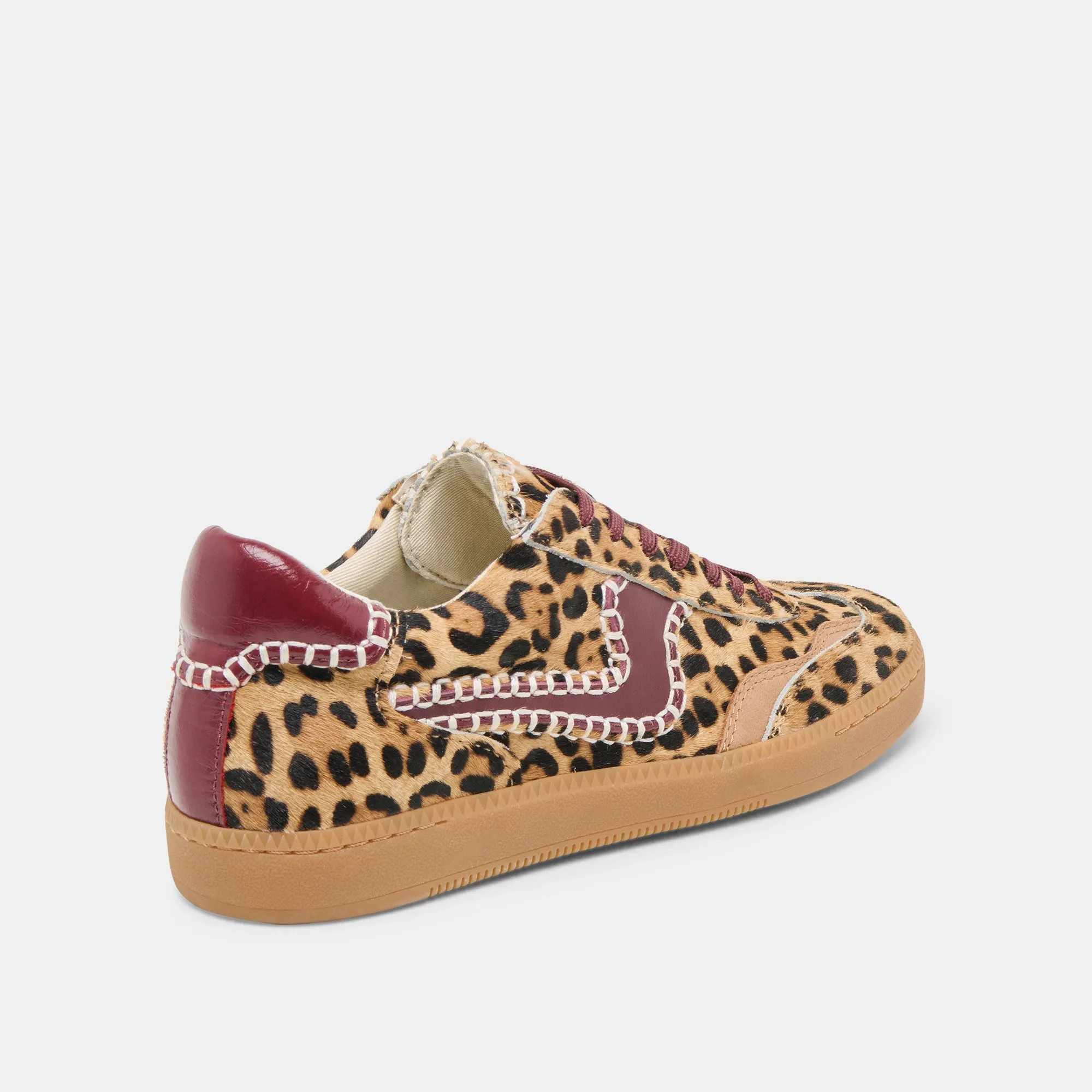 NOTICE STITCH SNEAKERS BURGUNDY LEOPARD CALF HAIR sold by Dolce Vita product image thumbnail 3