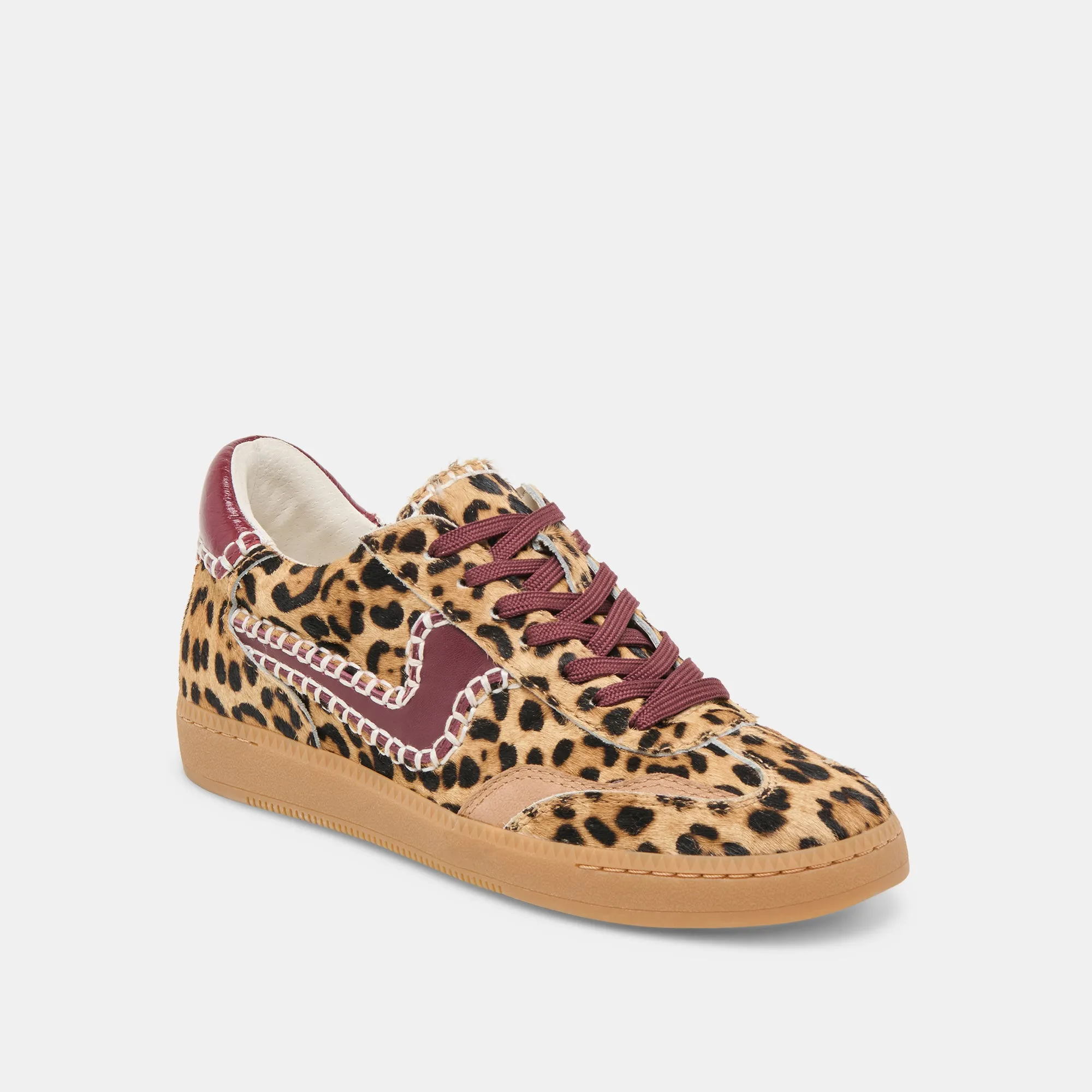 NOTICE STITCH SNEAKERS BURGUNDY LEOPARD CALF HAIR sold by Dolce Vita product image thumbnail 2