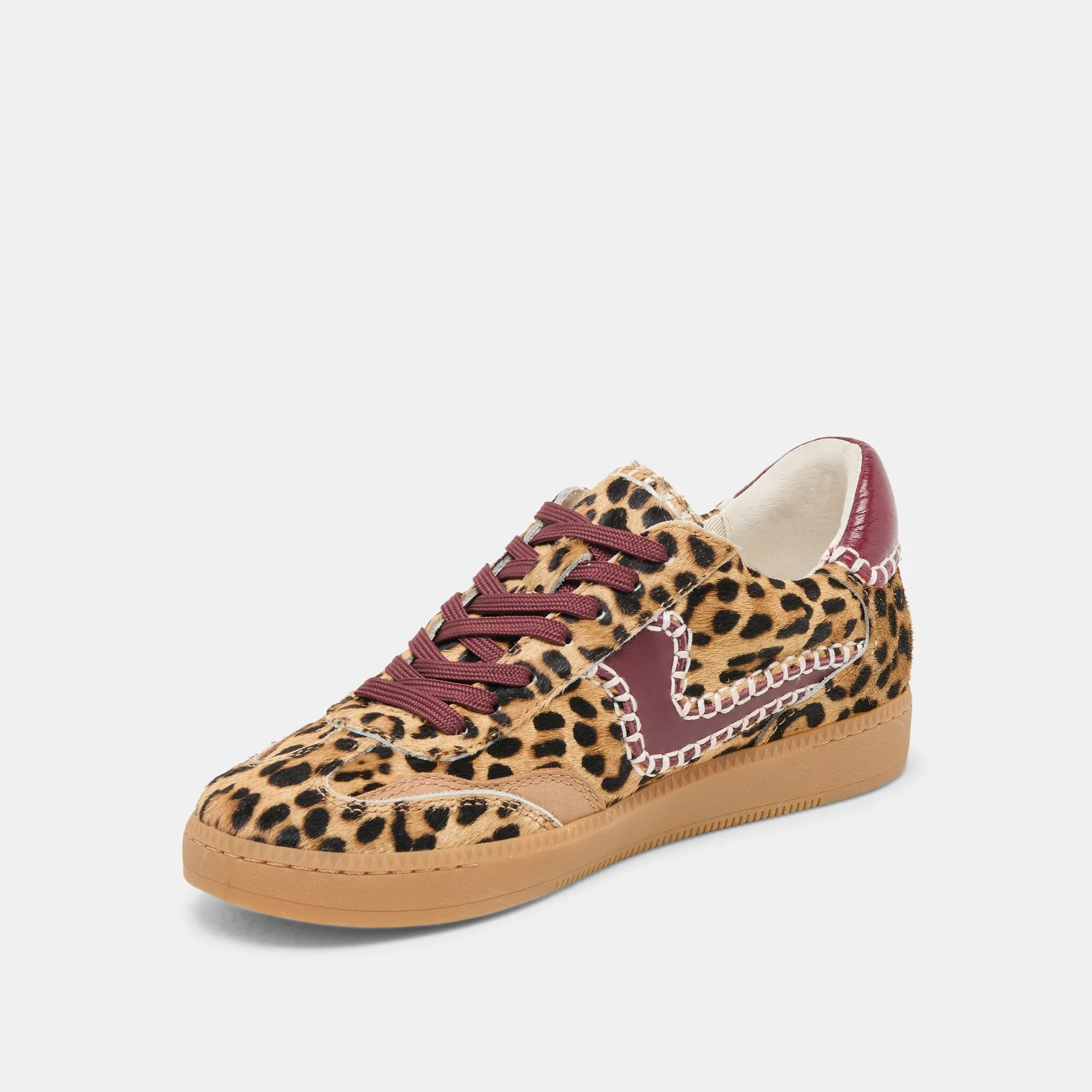 NOTICE STITCH SNEAKERS BURGUNDY LEOPARD CALF HAIR sold by Dolce Vita product image thumbnail 4