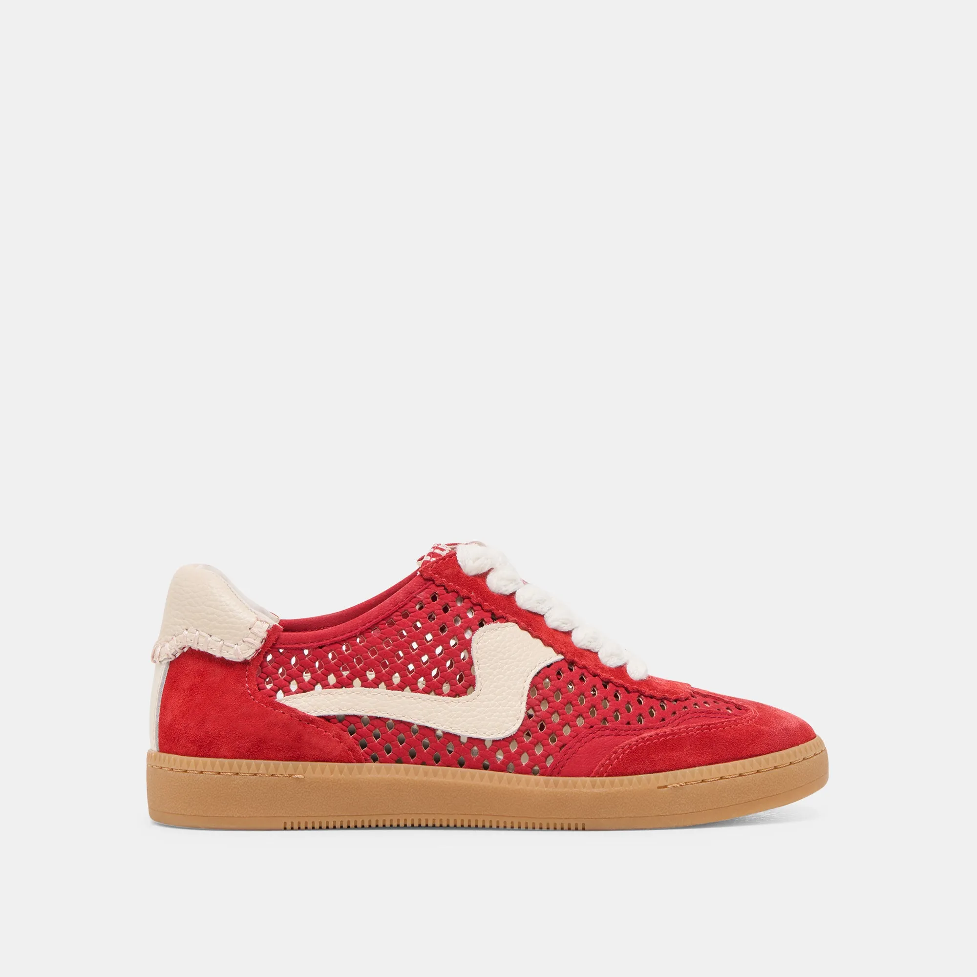 NOTICE SNEAKERS CHERRY PERFORATED NUBUCK sold by Dolce Vita