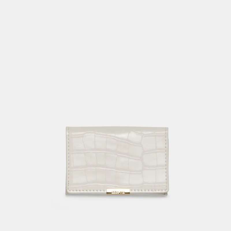 MINI-ME WALLET WHITE CROCO STELLA sold by Dolce Vita