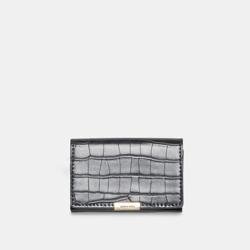 MINI-ME WALLET GREY CROCO STELLA sold by Dolce Vita