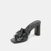 NIKIL HEELS BLACK LEATHER sold by Dolce Vita