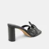 NIKIL HEELS BLACK LEATHER sold by Dolce Vita