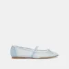 RAEVEN BALLET FLATS LIGHT BLUE TULLE sold by Dolce Vita