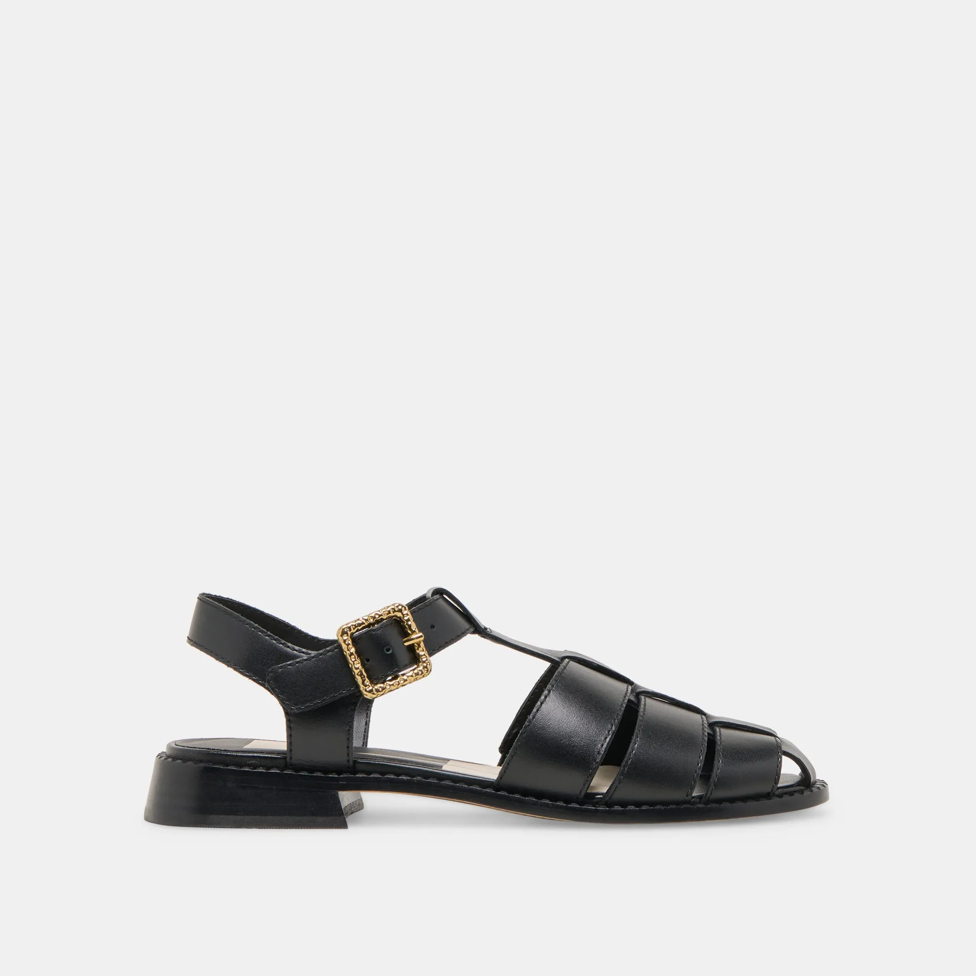 HOLIS SANDALS BLACK LEATHER sold by Dolce Vita