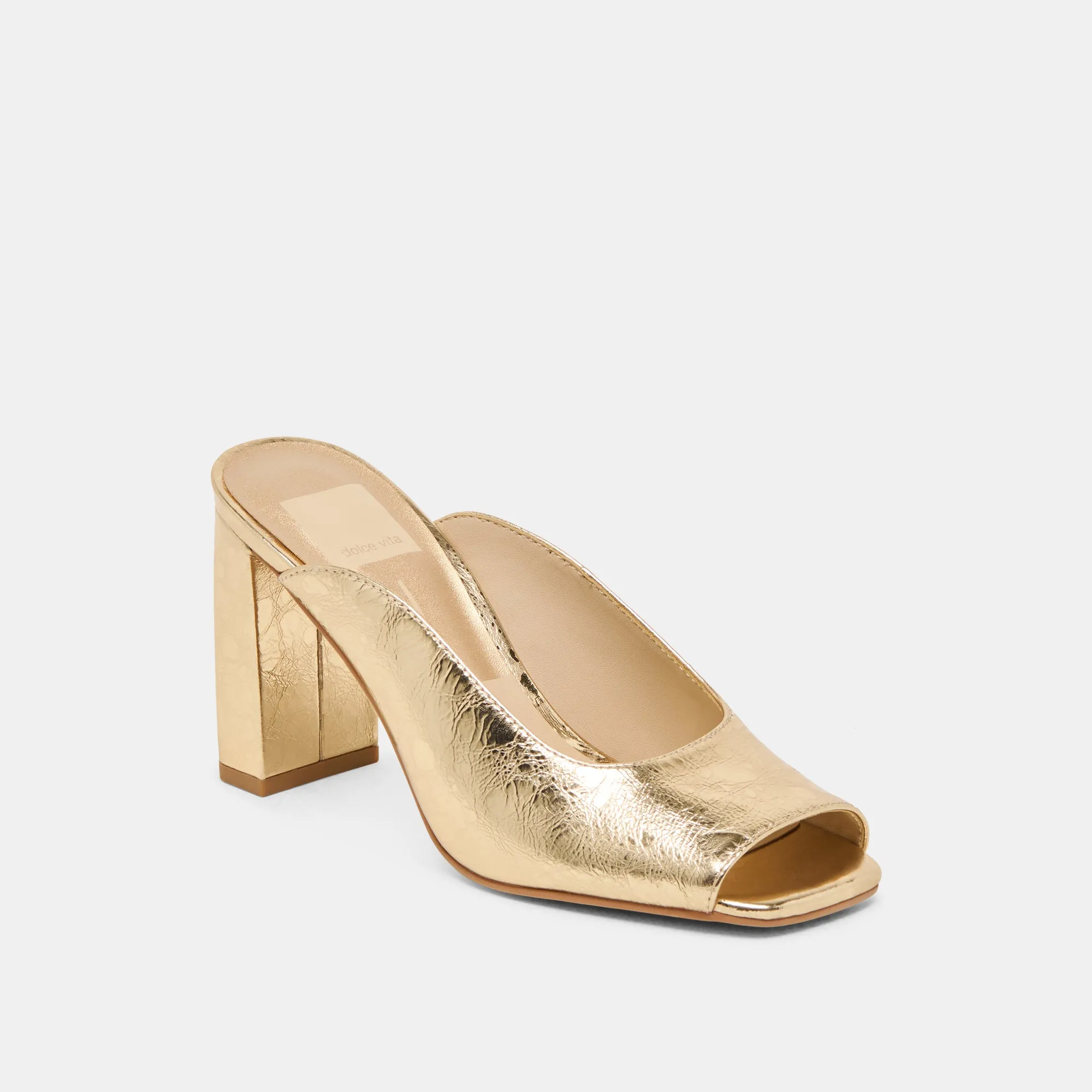 SABELA HEELS GOLD DISTRESSED LEATHER sold by Dolce Vita product image thumbnail 2