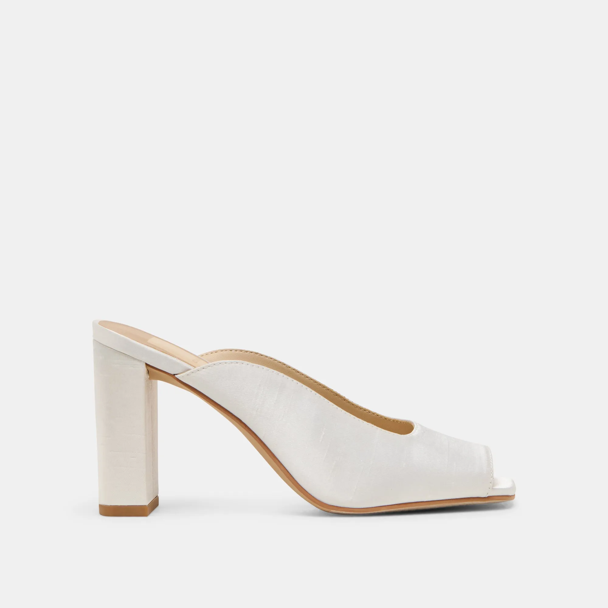 SABELA HEELS OFF WHITE SATIN sold by Dolce Vita
