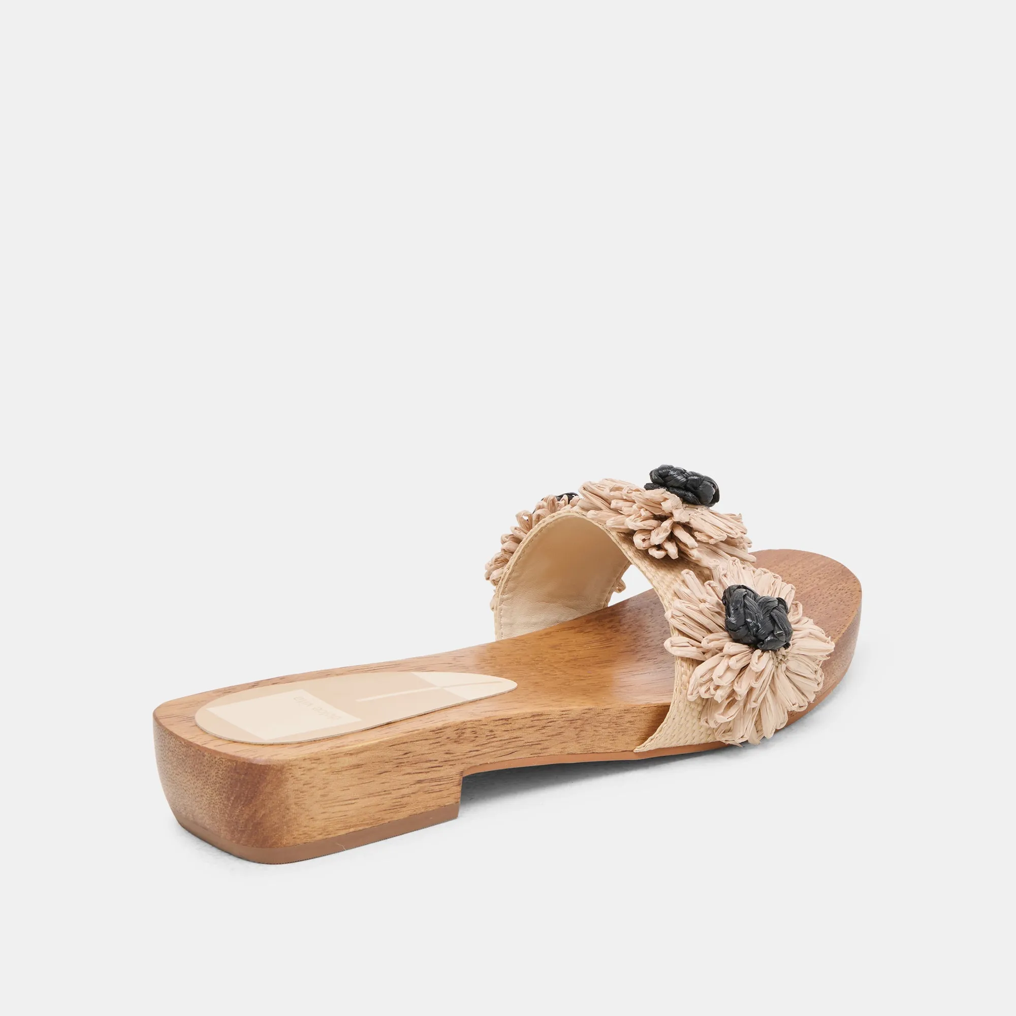 ARIENA SANDALS BLACK NATURAL FLORAL RAFFIA sold by Dolce Vita product image thumbnail 3