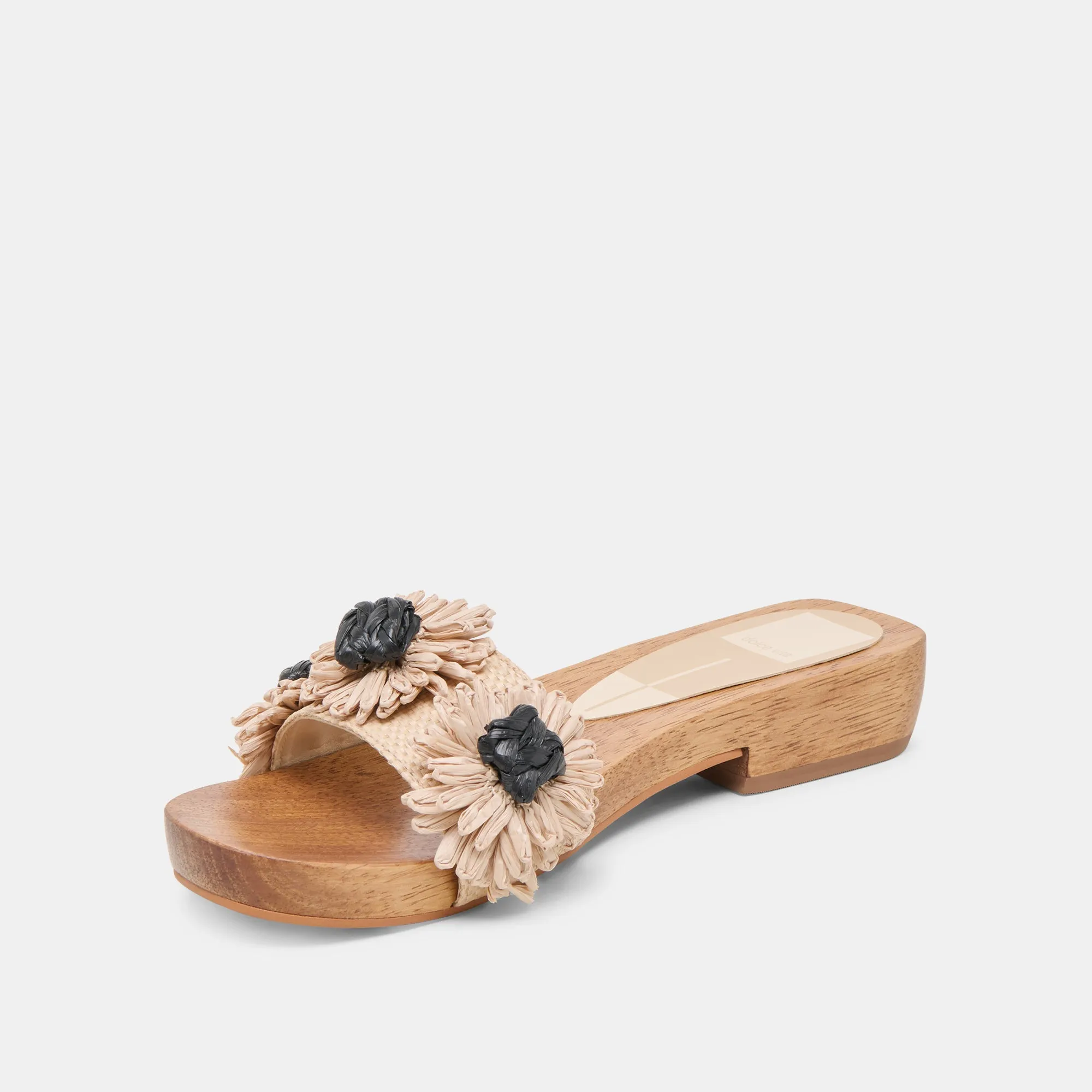 ARIENA SANDALS BLACK NATURAL FLORAL RAFFIA sold by Dolce Vita product image thumbnail 4