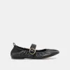 CAELY BALLET FLATS BLACK LEATHER sold by Dolce Vita