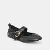 CAELY BALLET FLATS BLACK LEATHER sold by Dolce Vita