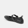 CAELY BALLET FLATS BLACK LEATHER sold by Dolce Vita