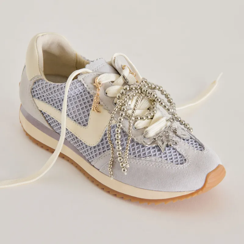 B.NTCD SNEAKERS DUSTY BLUE MESH + PIN CHARM BUNDLE sold by Dolce Vita