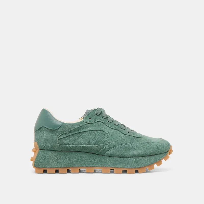 TRICIA SNEAKERS DK GREEN SUEDE made by Dolce Vita