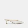 CLEO HEELS OFF WHITE SATIN sold by Dolce Vita