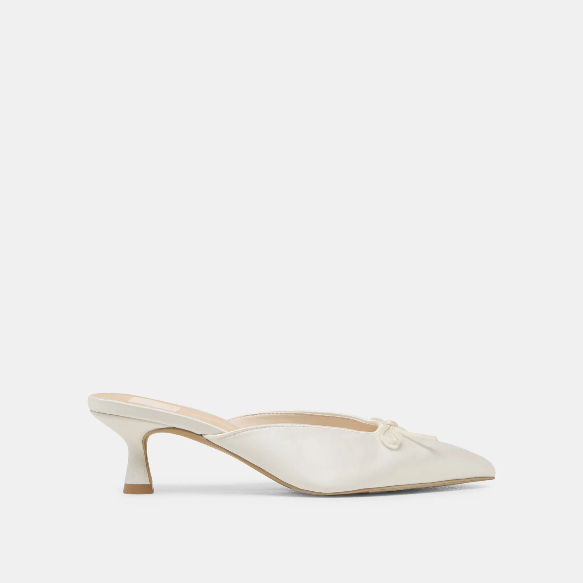 CLEO HEELS OFF WHITE SATIN sold by Dolce Vita