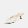 CLEO HEELS OFF WHITE SATIN sold by Dolce Vita