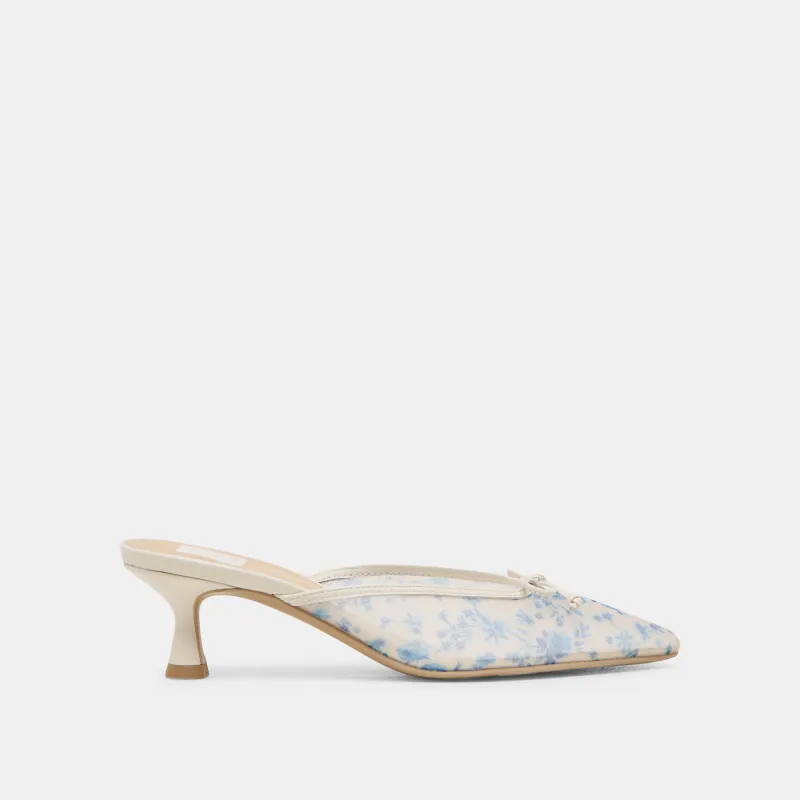 CLEO HEELS BLUE FLORAL MESH sold by Dolce Vita