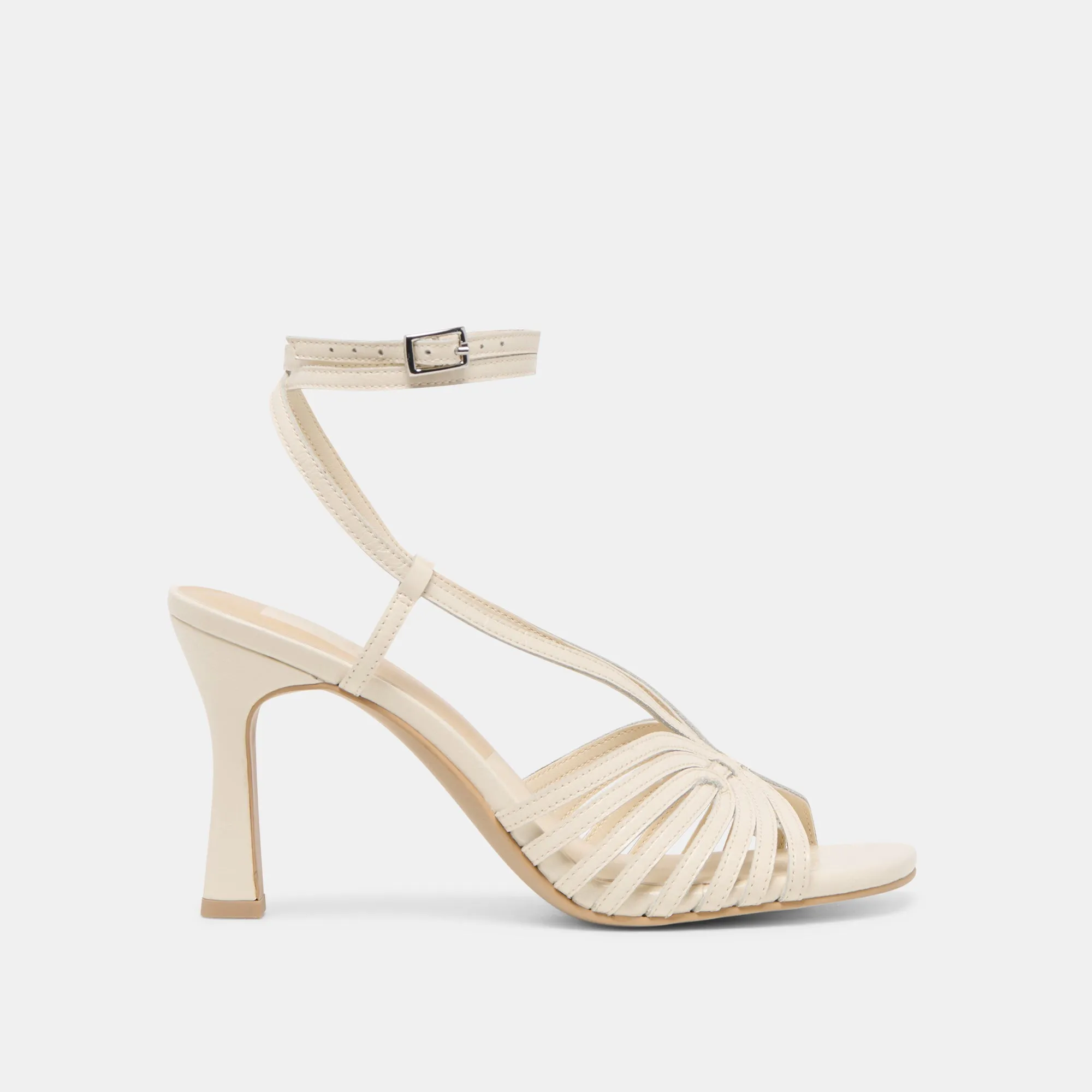 NIVANA HEELS OFF WHITE CRINKLE PATENT sold by Dolce Vita
