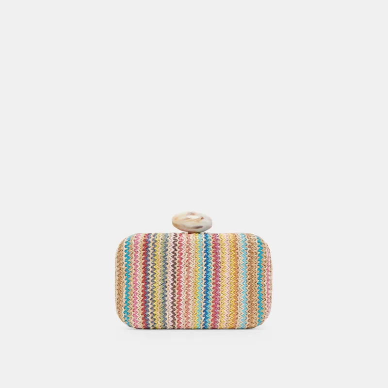 MILOS CLUTCH MULTI RAFFIA sold by Dolce Vita