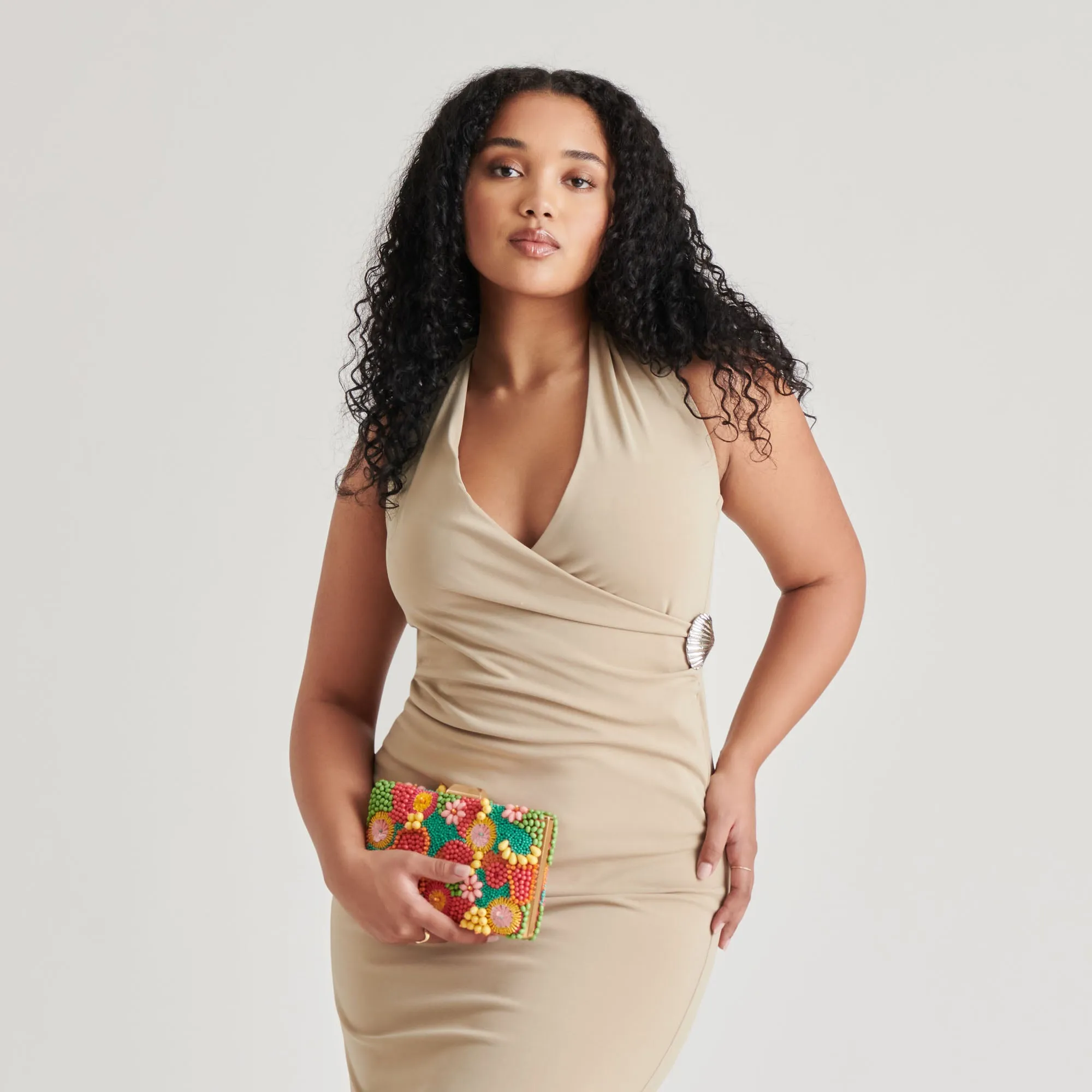 TAORMINA CLUTCH MULTI BEADED sold by Dolce Vita product image thumbnail 4