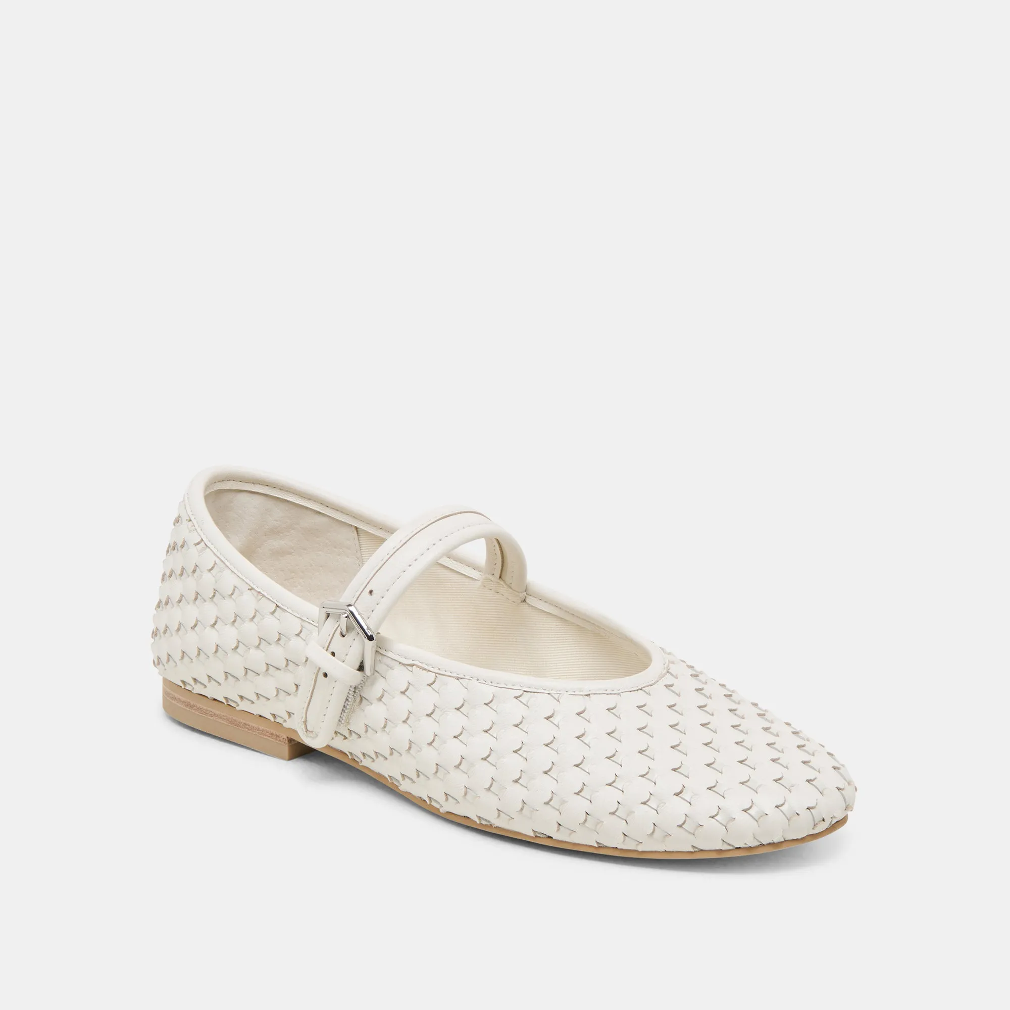 ROSLYN WOVEN BALLET FLATS TRUE WHITE WOVEN LEATHER sold by Dolce Vita product image thumbnail 2