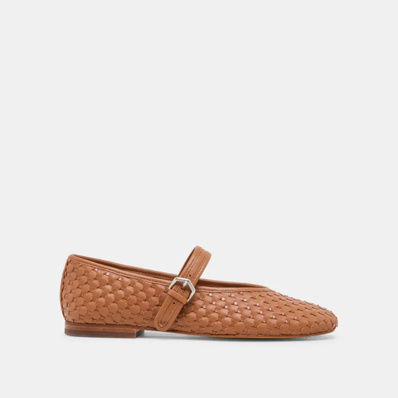 ROSLYN WOVEN BALLET FLATS SADDLE WOVEN LEATHER sold by Dolce Vita
