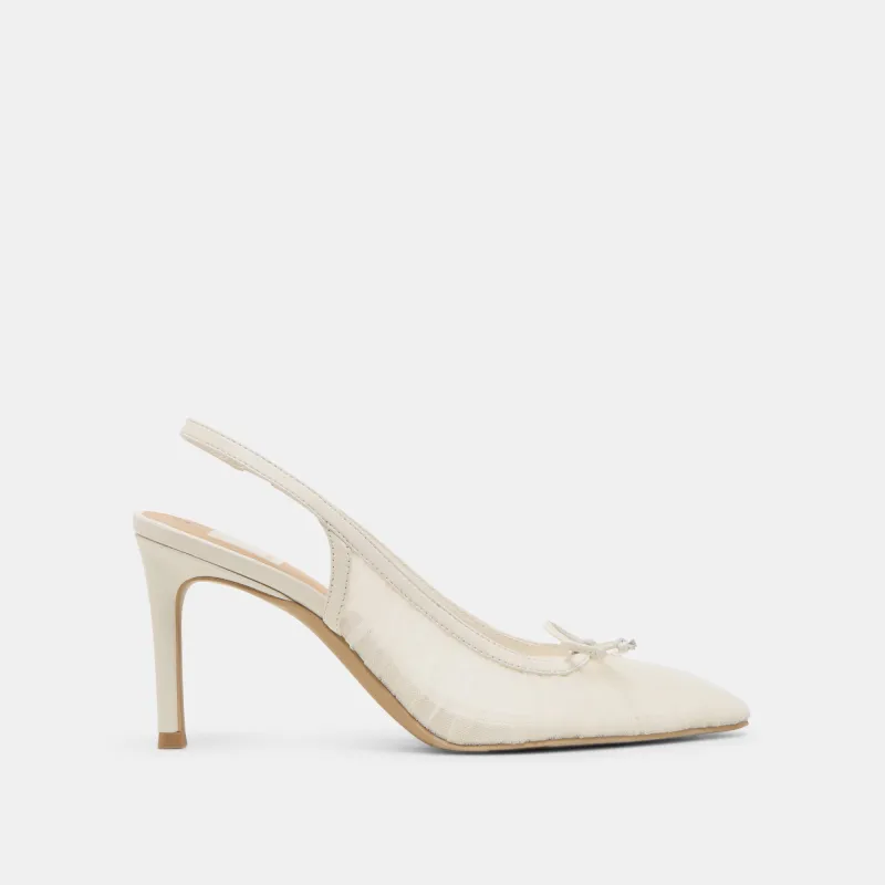 YELA HEELS WHITE TULLE sold by Dolce Vita