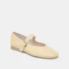 ROSLYN BALLET FLATS LIGHT YELLOW LEATHER sold by Dolce Vita