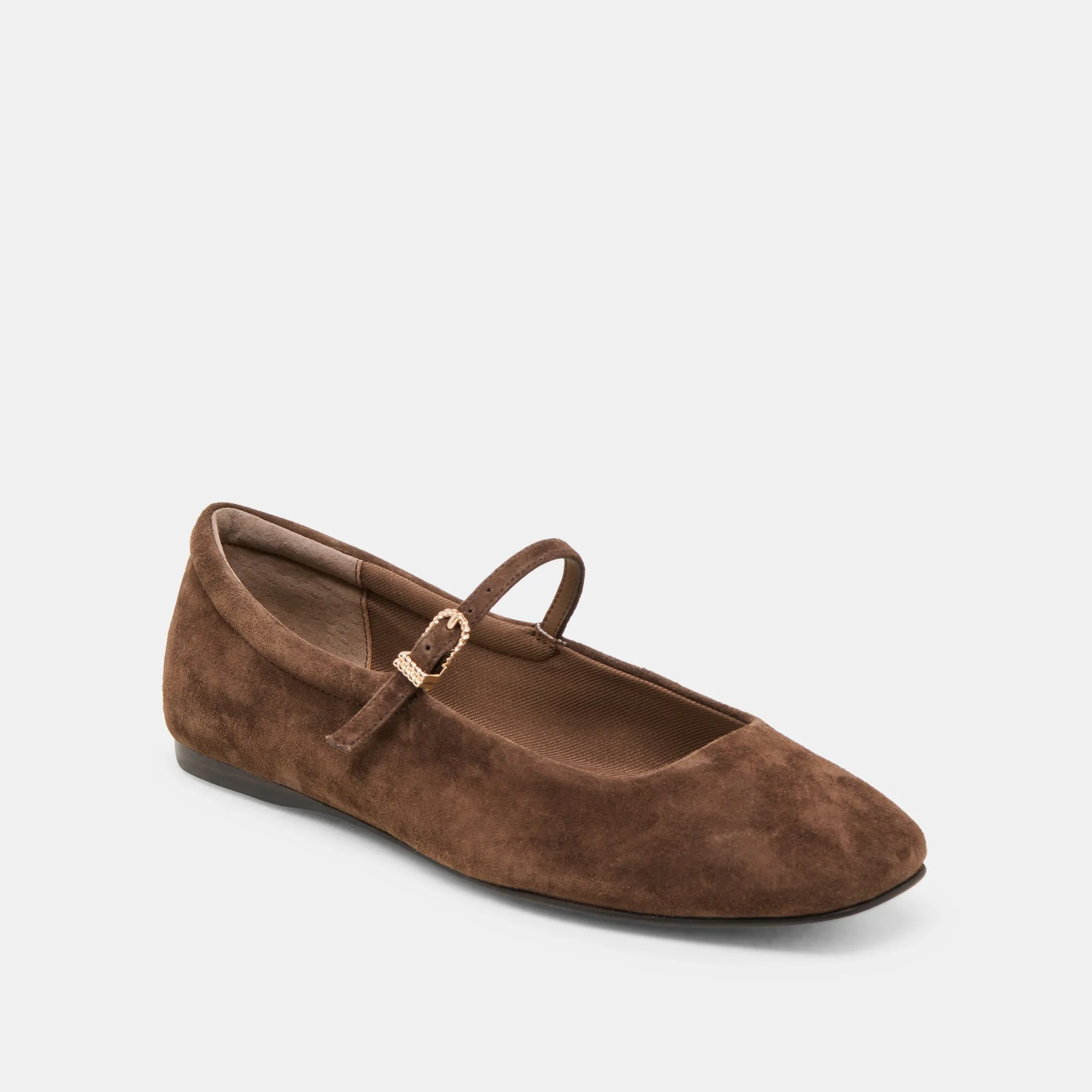 REYES BALLET FLATS DK BROWN SUEDE sold by Dolce Vita product image thumbnail 2