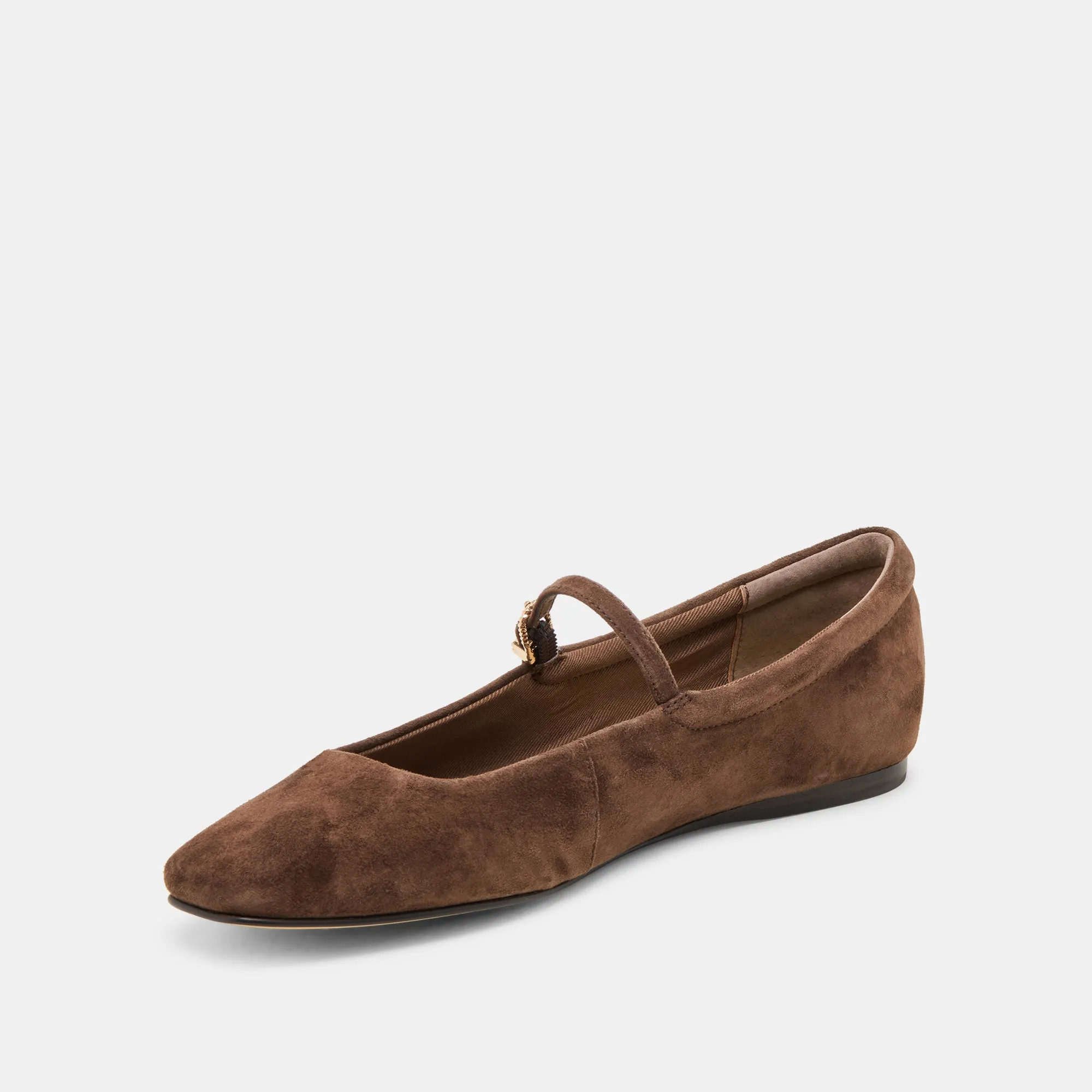 REYES BALLET FLATS DK BROWN SUEDE sold by Dolce Vita product image thumbnail 4