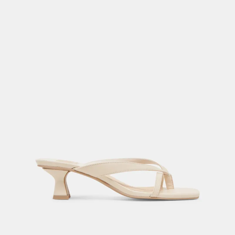 BREVEL HEELS BONE LEATHER sold by Dolce Vita