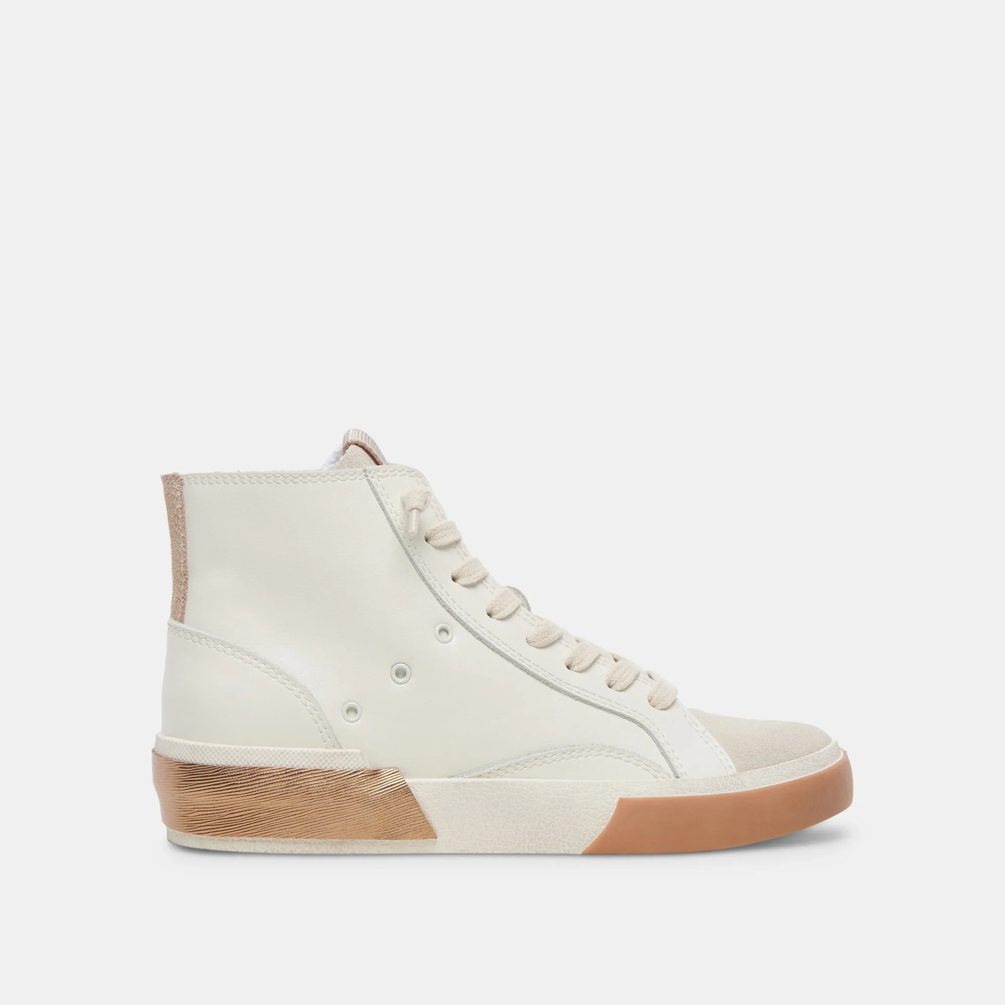 ZOHARA SNEAKERS WHITE TAN LEATHER - re:vita sold by Dolce Vita
