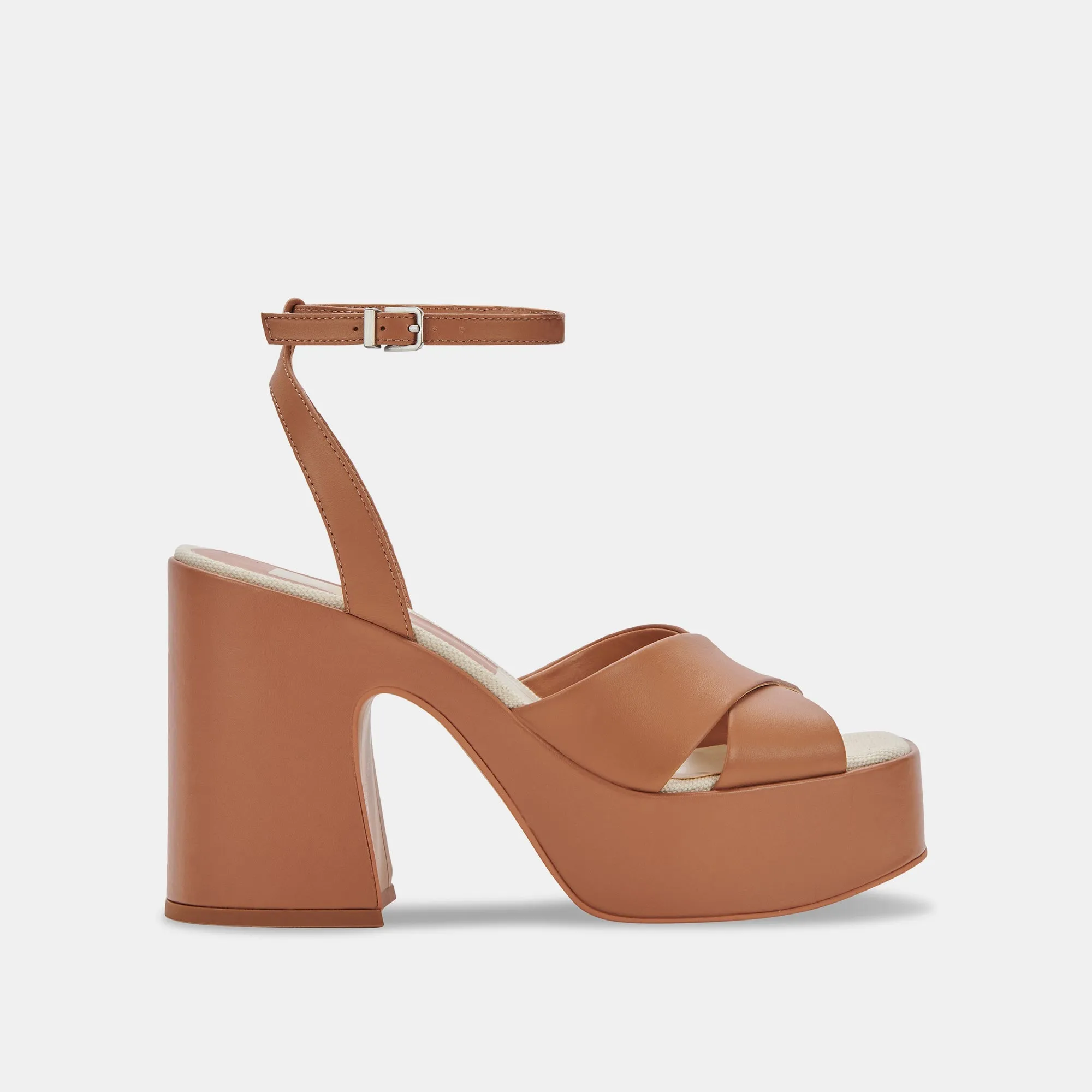 WESSI HEELS CARAMEL LEATHER - re:vita sold by Dolce Vita
