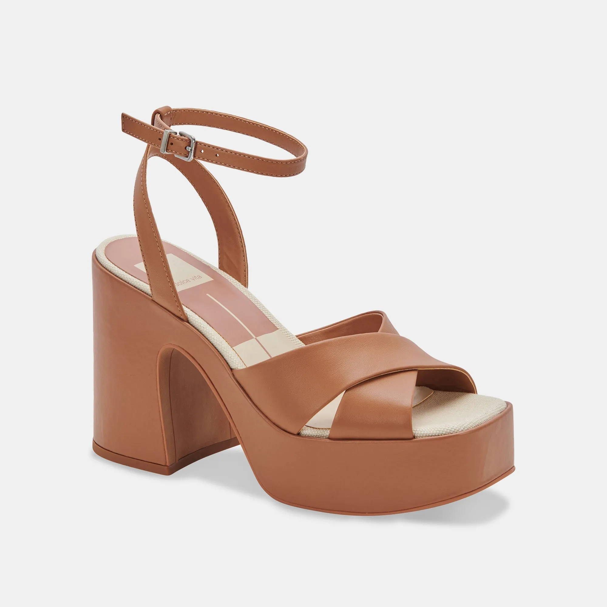 WESSI HEELS CARAMEL LEATHER - re:vita sold by Dolce Vita product image thumbnail 3