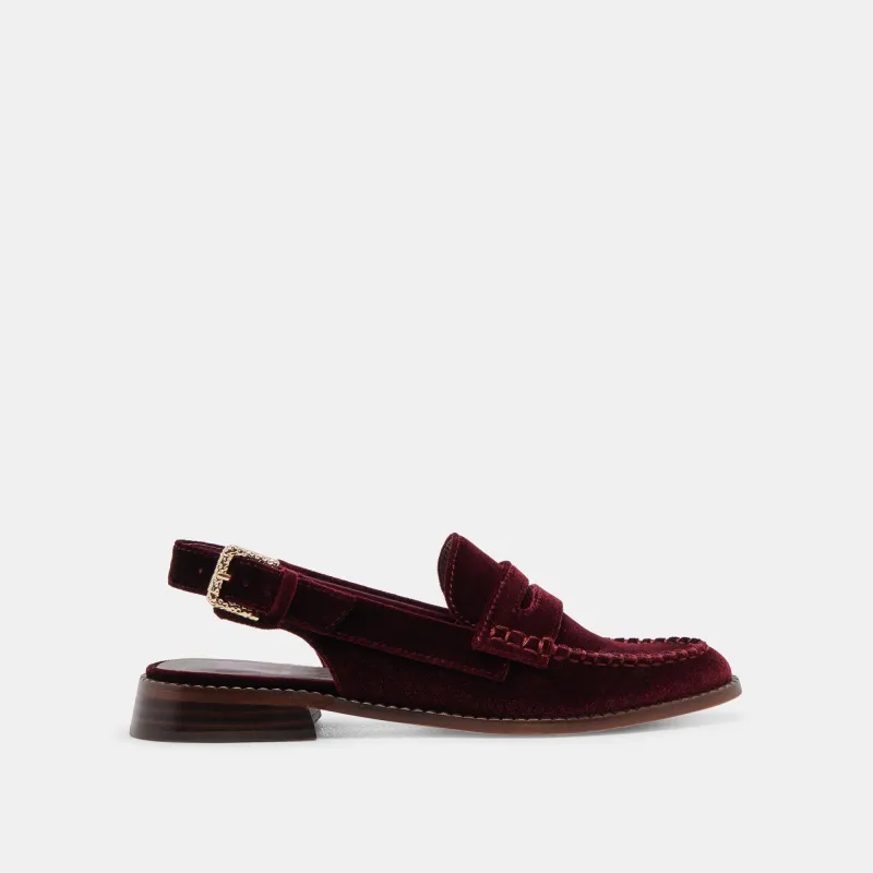 HARDI LOAFERS WINE VELVET - re:vita sold by Dolce Vita