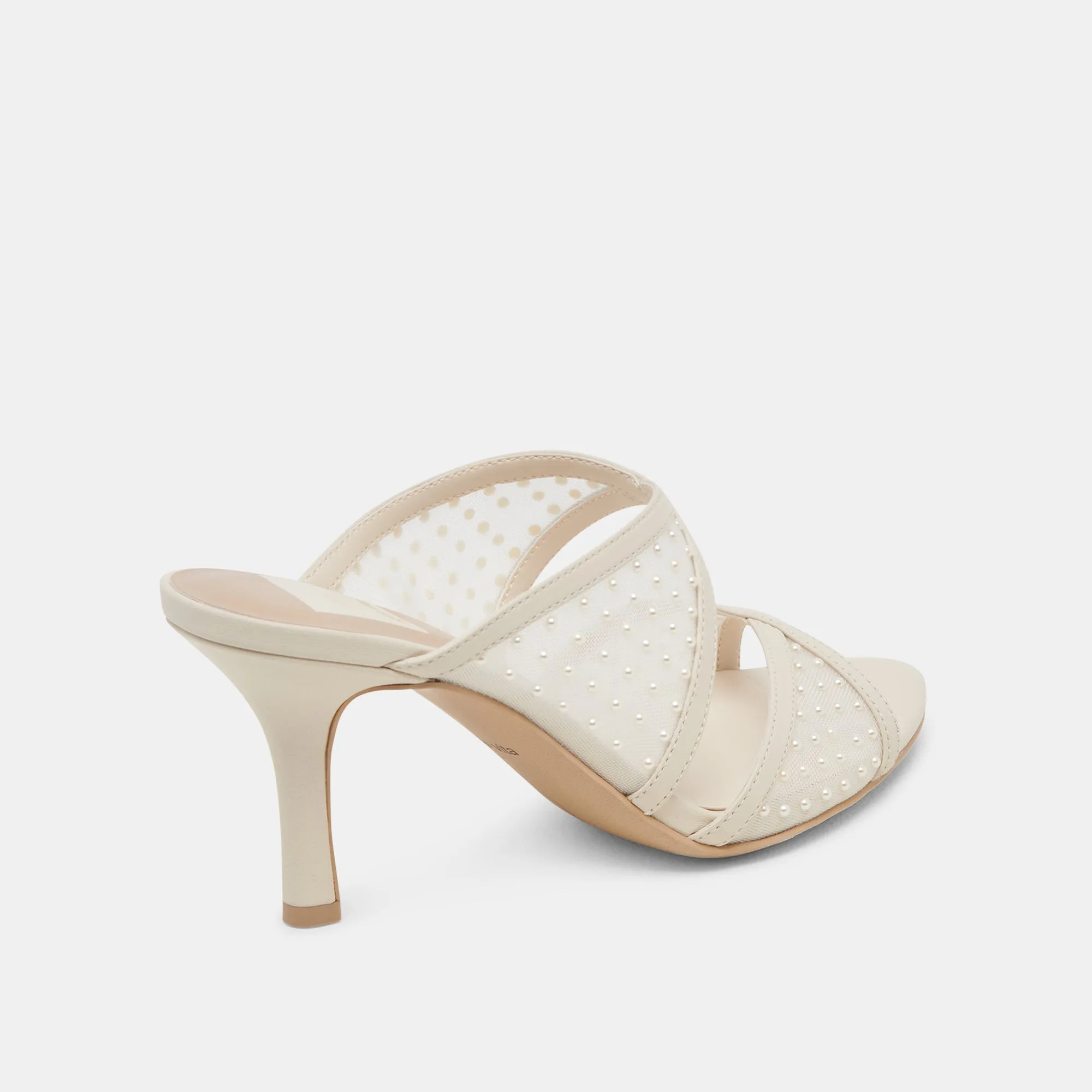 MANDEL PEARL HEELS IVORY MESH - re:vita sold by Dolce Vita product image thumbnail 5